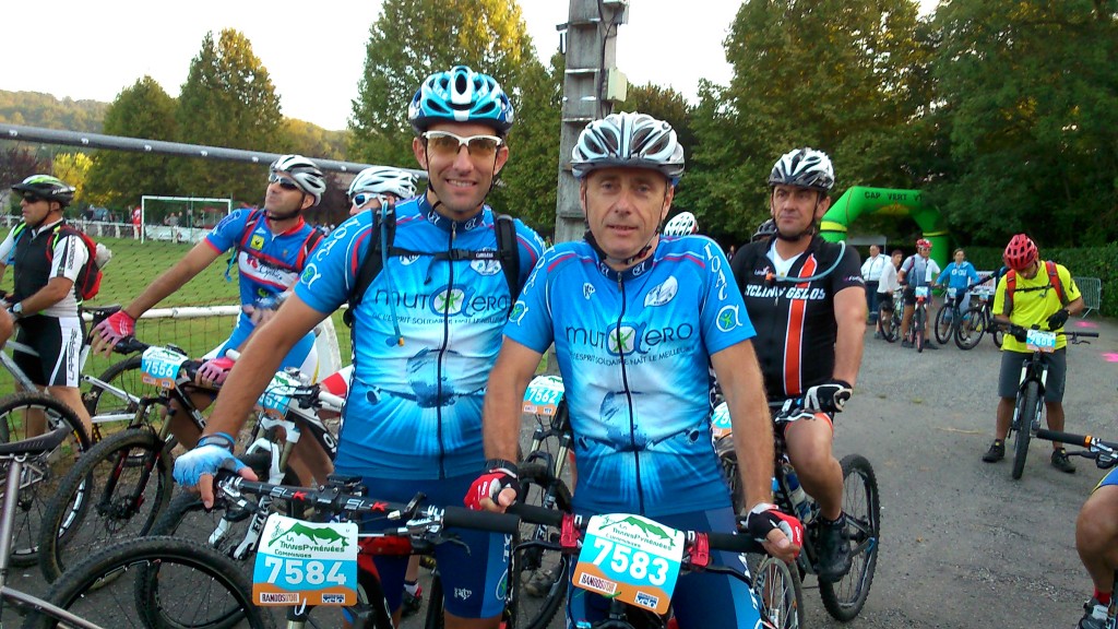 Patrick et Christophe au départ du 75 km