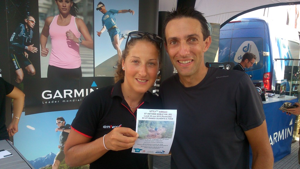 Julie Bresset, notre championne Olympique déjà fan de notre XC à St Antonin!